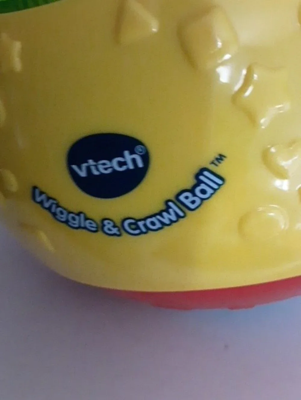 Bright Yellow Interactive Learning Ball with Green Turtle for Kids